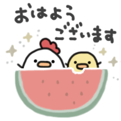 夏＆雨＊にわとりサン＆ひよこサン＊⑤