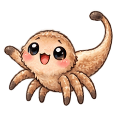 ふしぎな形 しっぽクモ