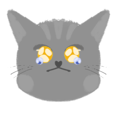 Black cat emoji ver.1