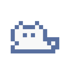 動くドットねこ!!2-1 白猫