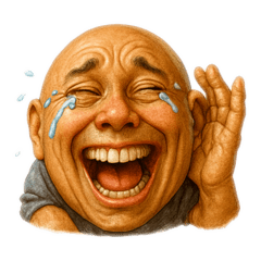 実写風おっさん顔文字スタンプ１