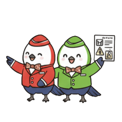 CAとして活躍するシマエナガ