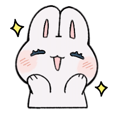 表情豊かなうさぎスタンプ2
