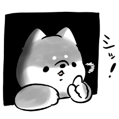 おちゃめな犬<黒>