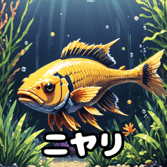 メダカの40表情スタンプパック