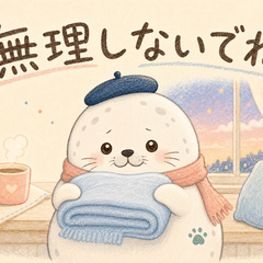 動く！しろアザラシの気づかい返信24
