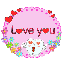 English text conversation by cute tooth