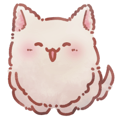 ねこっぽいぬ　スタンプ