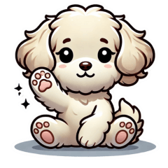 ふわふわマルプーのゆるスタンプ