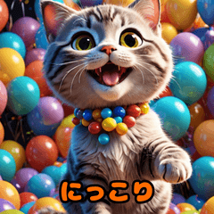 アニメ猫の日常スタンプ