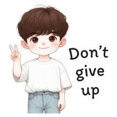 A boy wearing a white shirt and jeans.