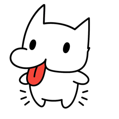 『首都2058』ペロの感情ゆたかスタンプ(改)