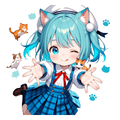 ネコ耳ちゃんの日常スタンプ ５