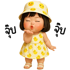 Ducky little cute Girl