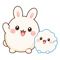 もちぴょんとくもふわ