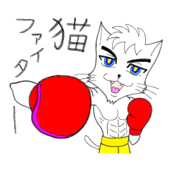 Cute cat fighter