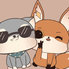 Fox and shiba