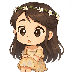 A cute chibi girl full of charm