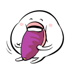 もぐもぐ「はぐちさん」スタンプ
