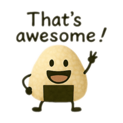 おにぎりさん 英語版 日常会話のフレーズ