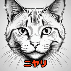 ゆるっとネコの40表情スタンプ