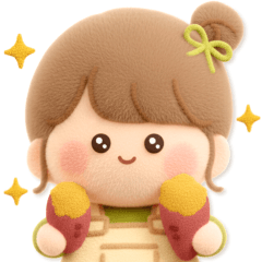 【3Dぬいぐるみ】秋のおだんごちゃん。