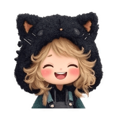 黒猫フードちゃんのもこもこ日常