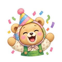 Cozy Teddy Bear: Happy Everyday