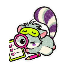 寝ぐせモモンガ・ネムの夜ふかし返信