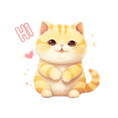 Cute Chubby Ginger Cat