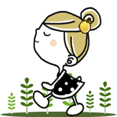 動く＊ゆずちゃん＊スタンプ4