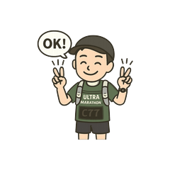 ランナーが使いそうなスタンプ