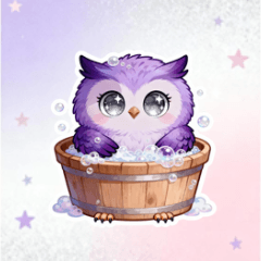 Violet Owl Ollie Starry Whispers
