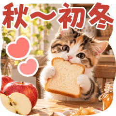 飛びだす！ニャンコがいっぱいな秋