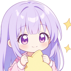 ドリームナイトな女の子スタンプ