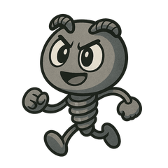 Nejimaru: The Spirited Screw mAscot