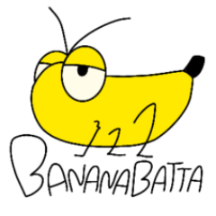 バナナバッタのスタンプ