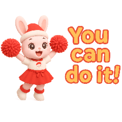 Cute Bunny Christmas Chat Stickers