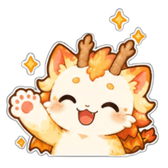 Little Sunny Dragon Stickers