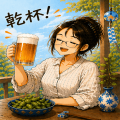 Revi's Cozy Cheers Stickers