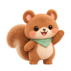 Little Squirrel Friend - Bubble