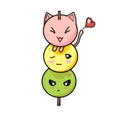 Cute Kitty Dango Trio