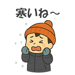 冬を感じるキッズスタンプ