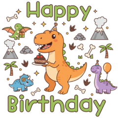 恐竜ギャングの日常会話 English wording