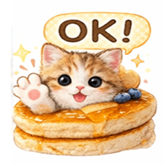 いちごにゃん ほっこりスタンプ