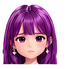 女の子 エフェクト スタンプ 484
