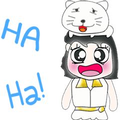 ...Miss. Hinaka and cat...^^