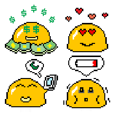 Golden Slime Pixel