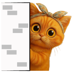 The orange cat is the cutest No text