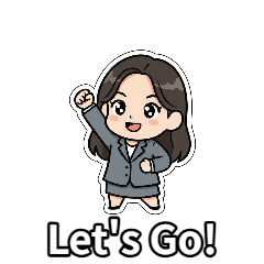 Cute girl who works hard